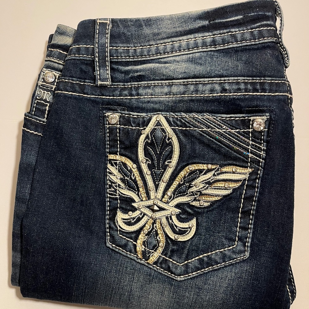 Miss Me Jeans-Easy Boot-High Rise Size 33X31.5-Like New-Excellent Condition!